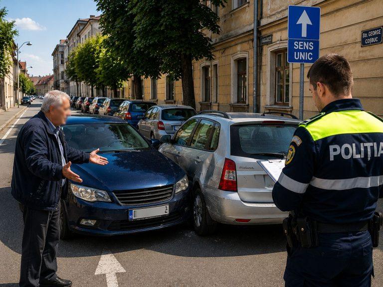 Accident pe strada George Coșbuc din Baia Mare: șoferul a refuzat atât etilotestul, cât și probele de sânge