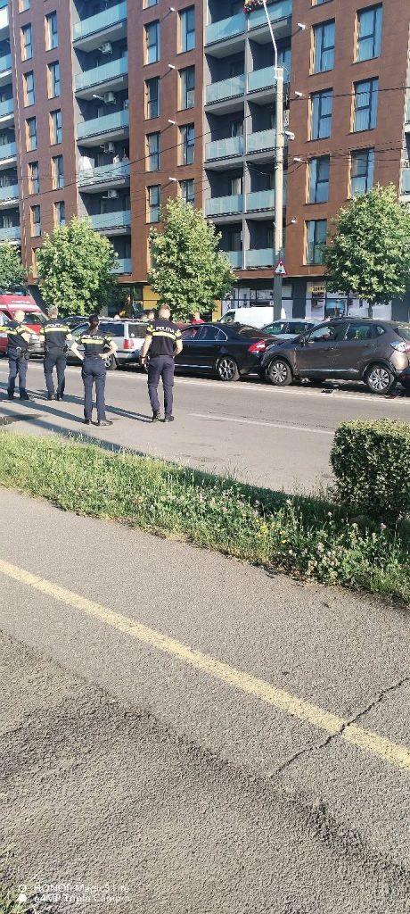 Accident cu mai multe autoturisme pe bulevardul Republicii din Baia Mare astăzi, 22 iunie 2026