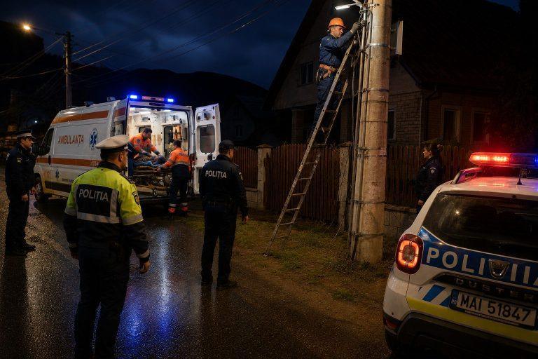 Bărbat electrocutat pe strada Bogdan Vodă din Borșa, în timpul muncii: dosar penal întocmit
