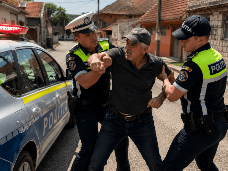 Băut „mangă” la Săliștea de Sus: polițiștii au vrut să-i dea fiola, dar starea lui a complicat totul