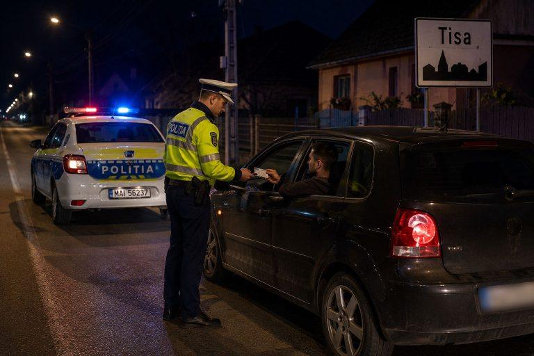 Fără permis, fără RCA și cu ITP-ul expirat: cine este șoferul oprit în Tisa de polițiștii sigheteni