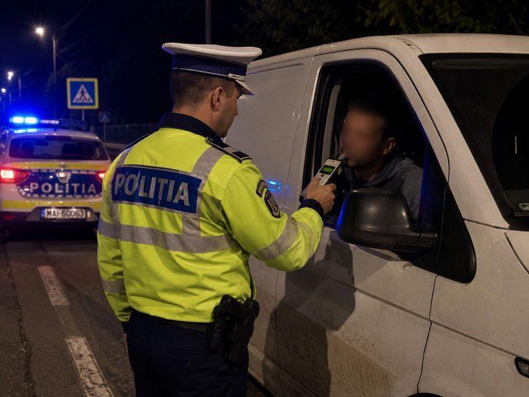 Șofer de autoutilitară, prins băut în miez de noapte, la ora 02:30, la Târgu Lăpuș