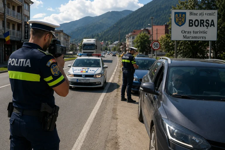 Borșenii, sub lupa polițiștilor rutieri: aproape 70 de șoferi sancționați, 3 permise reținute în doar 6 ore