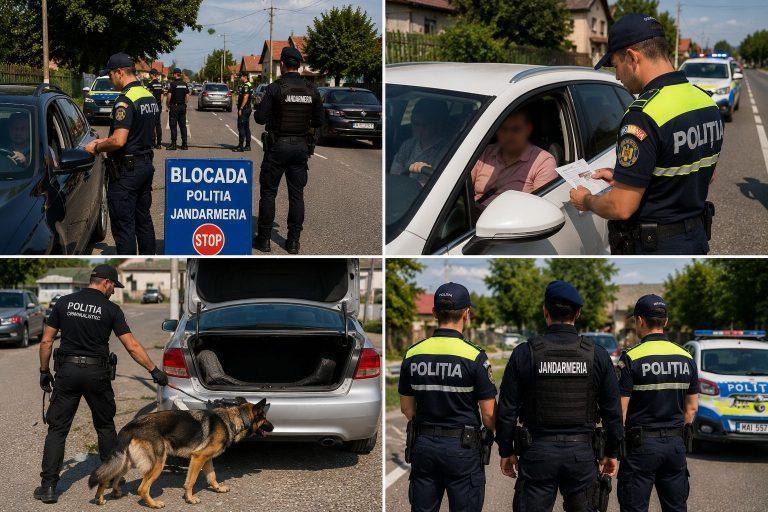 Două ore de controale la Șomcuta Mare: zeci de mașini trase pe dreapta și mai multe amenzi