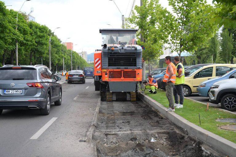 Șoferii trebuie să mai aibă răbdare: ce lucrări se fac acum pe Bulevardul Independenței din Baia Mare