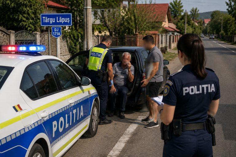 Agresat chiar în propria mașină, după un conflict mai vechi: ce s-a întâmplat pe DJ 171A, la Târgu Lăpuș