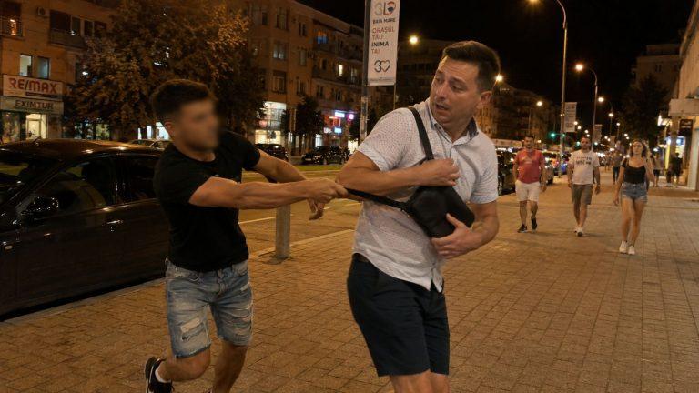 Atac pe bd. Decebal din Baia Mare, la 2 dimineața: geantă de 5.500 de lei furată și arest preventiv