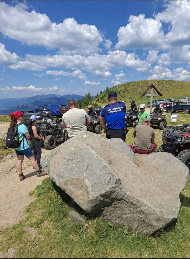 Jandarmii montani, cu ochii pe ATV-uri și 4×4-uri: amendă de până la 10.000 de lei și confiscare