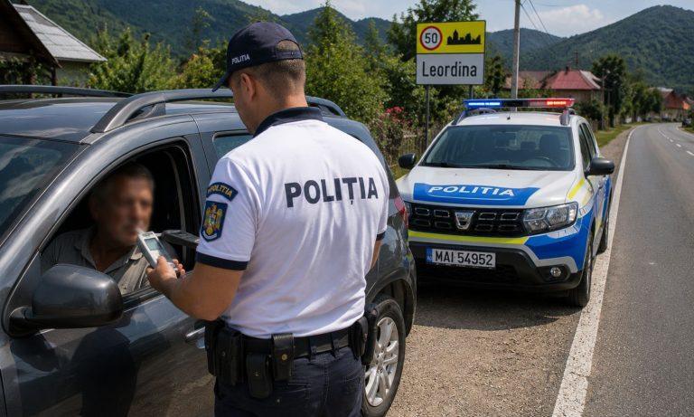 Mergea dinspre Borșa spre Vișeu de Sus, însă Poliția l-a oprit: cât de băut era șoferul din Leordina