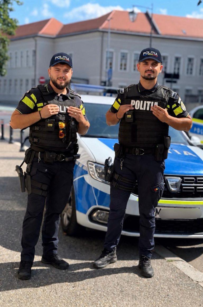 O intervenție de câteva clipe a făcut diferența: polițiștii băimăreni au salvat un bărbat de 56 de ani