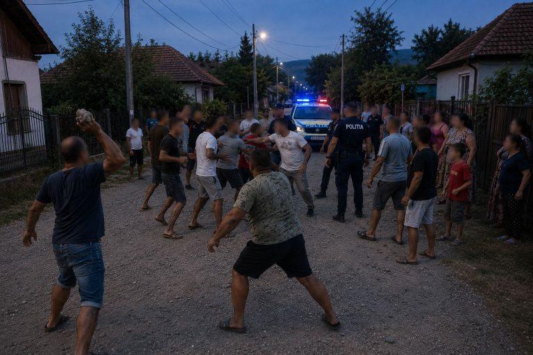 Pietre și injurii pe un drum din Fersig marți, 11 august 2026: polițiștii din Maramureș s-au sesizat din oficiu