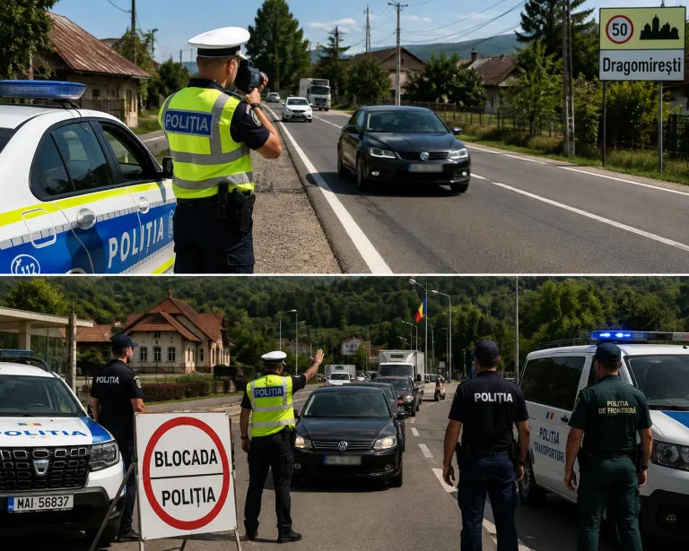 Polițiștii au ieșit în „razie” la Dragomirești și Vișeu de Sus: 24 de amenzi în doar câteva ore