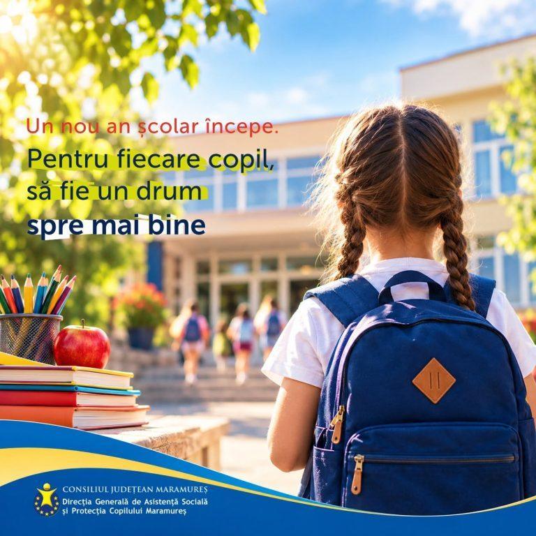 Mesajul DGASPC Maramureș la început de an școlar: „Pentru unii, drumul poate fi mai greu”